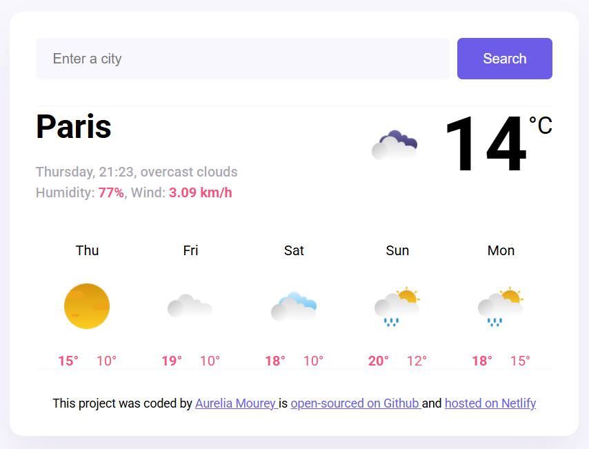 Weather Forecast App